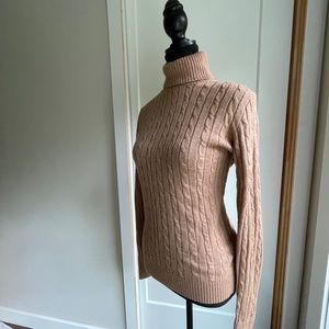 Tommy Hilfiger Cashmere Cable Knit Turtle Neck